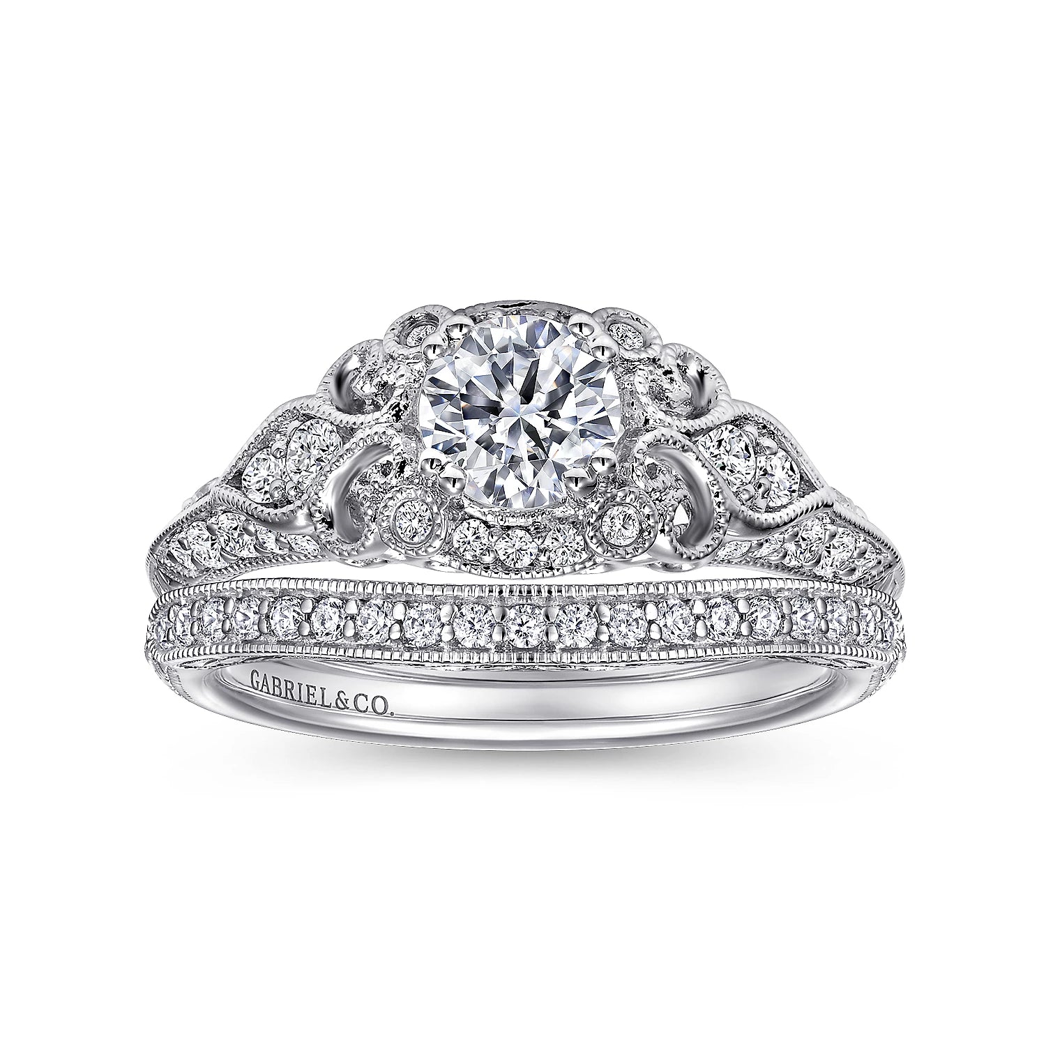 Diamond Halo Engagement Ring (Mounting)