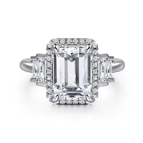 Emerald Cut Diamond Engagement Rings - 0% Finance