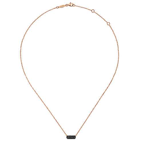 Allie - Petite Black Oval Diamond 14k Yellow Gold Necklace - Ready to –  Midwinter Co. Alternative Bridal Rings and Modern Fine Jewelry