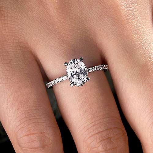 1.51 CT Oval Cut Diamond Solitaire Engagement Ring | Fernbaugh's Jewelers