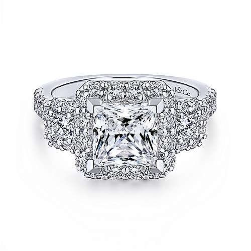 Buy GIA Certified Double Halo Diamond Engagement Ring 1.51 ctw 14k White  Gold Online | Arnold Jewelers