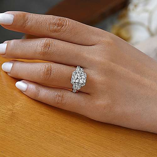 Overnight 10K White Gold Engagement Ring 50945-E-10KW | Diny's Jewelers |  Middleton, WI