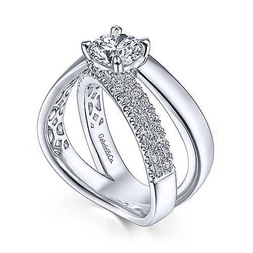 Buy Xara Solitaire Diamond Ring 14 KT white gold (2.03 gm). | Online By  Giriraj Jewellers