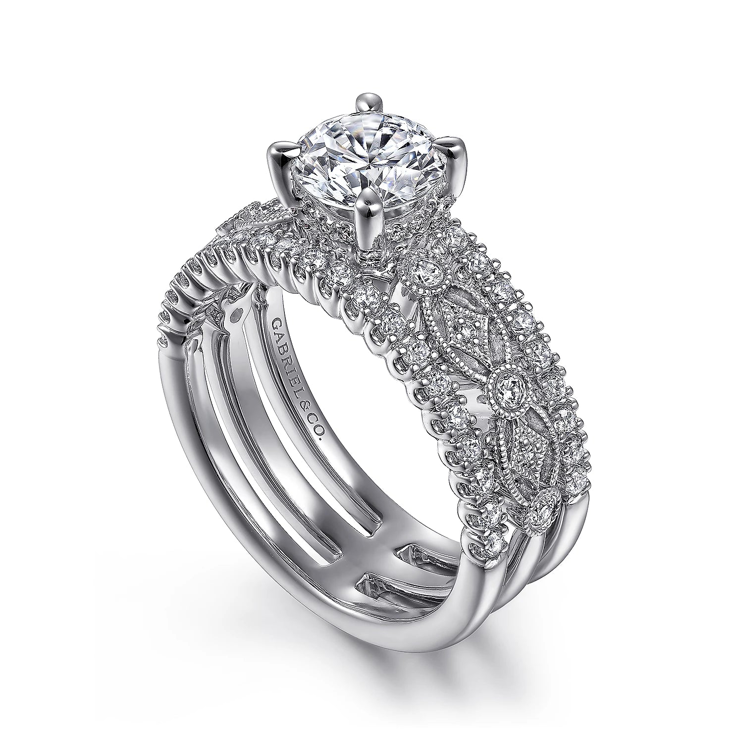 Wide band 2025 moissanite ring