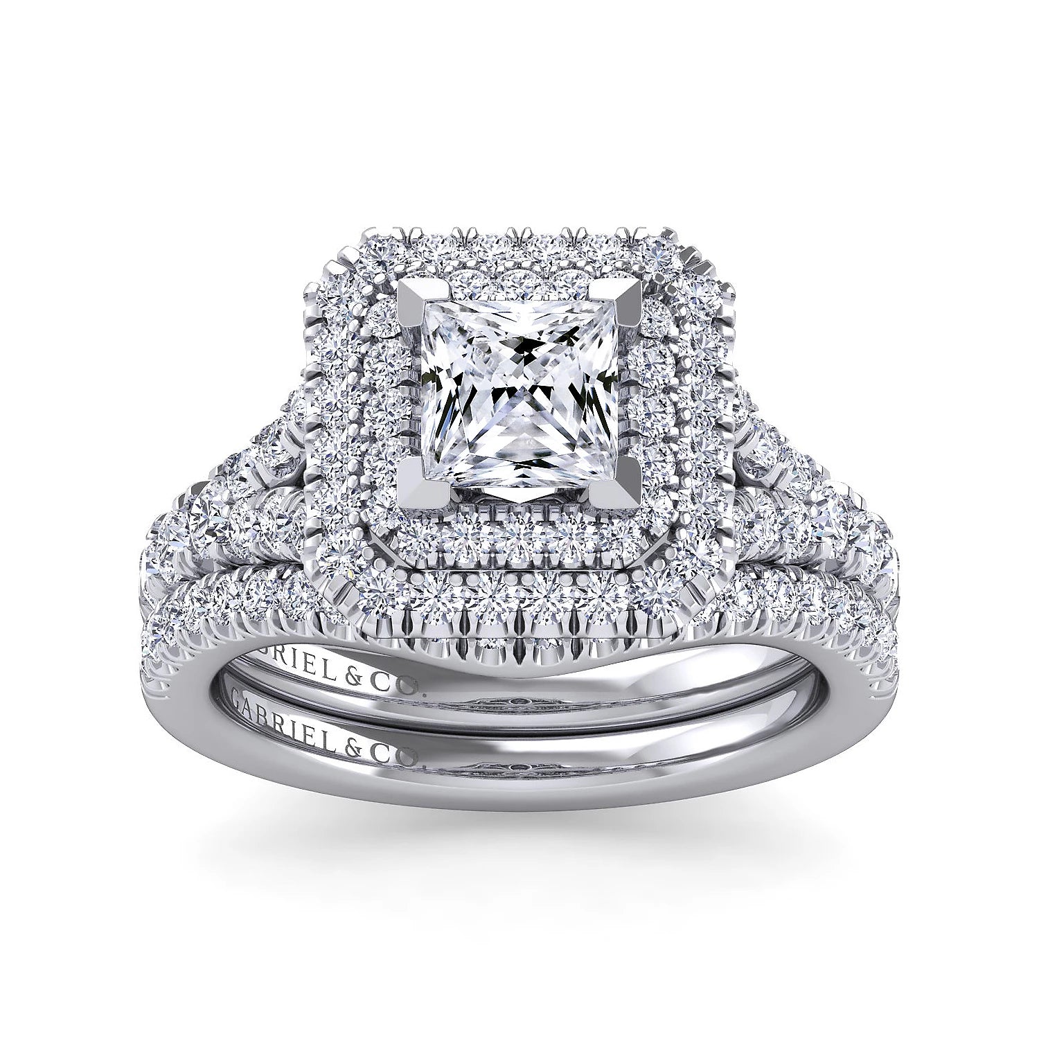 3/4ct 5mm Center Halo Engagement Ring, Wedding Ring Set, Sterling Silver  Wedding Ring, Cushion Cut Ring, Princess Cut Ring, Small Ring - Etsy  Australia