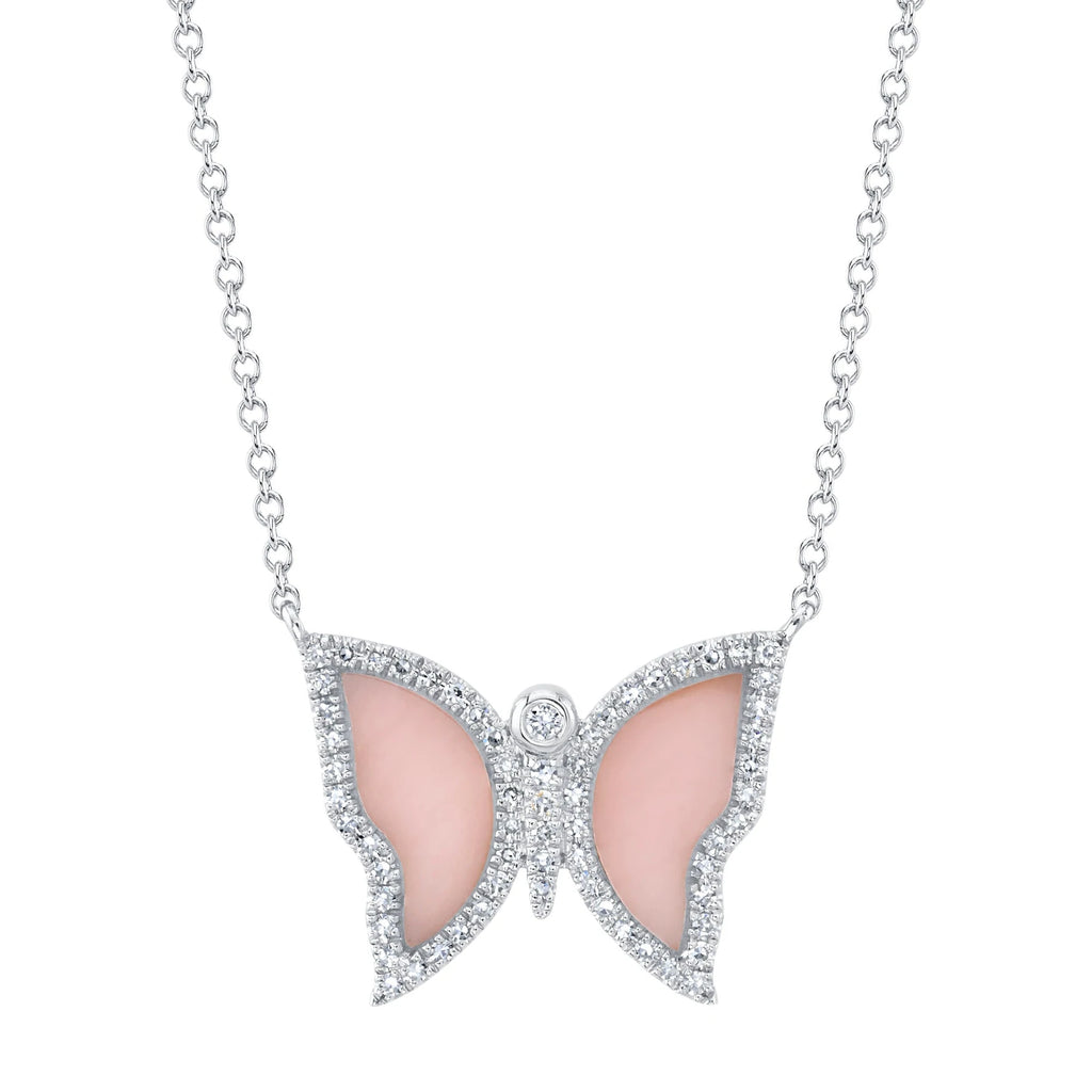 14  14K  mother of pearl necklace  Mother of Pearl  pearls  pearl  round diamond  diamond  diamonds  butterfly diamond necklace  butterfly necklace  butterfly  Fashion Necklace  Diamond necklace  diamond necklaces  necklaces  Necklace  rose gold necklace  white gold necklace  Yellow Gold Necklace  gold necklace  Rose Gold  Yellow Gold  white gold  Gold